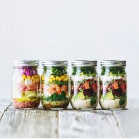 12 Pieces Canning Jars - 480ml Mason Jar Empty Glass Spice Bottles with Airtight Lids and Labels thumbnail