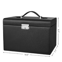 Lockable Jewelry Box 3-Tier Display Case thumbnail