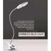 Lighting LED 8X Magnifying Lamp with Metal Clamp 360&deg; Flexible Gooseneck and USB Plug Design for Tattoo, Manicure and Reading thumbnail