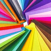 80PCS Non Woven Felt Fabric Sheets 15X15cm Mixed Color Kids Handcraft DIY Art thumbnail