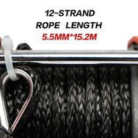 X-BULL Electric Winch 12v Synthetic Rope 4500LBS Wireless Remote ATV UTV 2041KG thumbnail