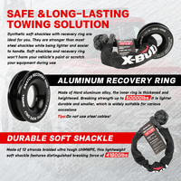 X-BULL 4WD Winch Recovery Kit 12Pcs Recovery Tracks Snatch Strap Soft Shackles Recovery Ring thumbnail
