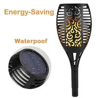 51 LED Bulbs Torch Solar Garden Outdoor Flame Dancing Flickering Light Auto Lamp thumbnail