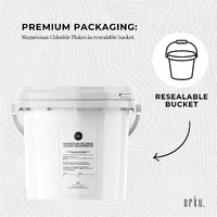 3.8Kg Magnesium Chloride Flakes Hexahydrate Tub - Organic USP Food Grade Salt thumbnail