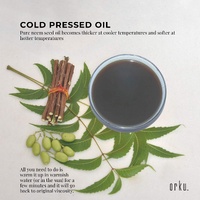 Orku 100ml Organic Neem Seed Oil  Debitterised Cold Pressed Azadirachtin Indica thumbnail