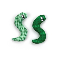 4x Pack Surf Snakes 9cm Catnip Cat Crinkle Toy Chase Kitten Teaser thumbnail