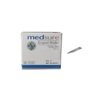 100 Surgical Scalpel Blades Size 11 Sterile Carbon Steel Disposable Sealed thumbnail