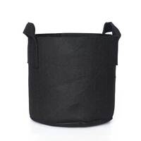 6 Pck 10 Gallon Fabric Flower Pots 38L Garden Planter Bags Black Felt Root Pouch thumbnail