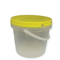 Bulk 100 x 2.2L Honey Bucket with Lid - 3Kg Clear Tamper Proof Plastic Tub thumbnail