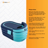 Portable Bathtub and Wireless Pump - Inflatable Foldable Collapsible Adult Tub thumbnail