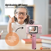 Kids HD Digital Camera Pink - Children's Selfie Photo Video 2.4 Inch Screen thumbnail