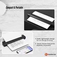 Tooleroo Portable A4 Thermal Printer Black + Paper Kit - Wireless and Inkless thumbnail
