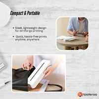 Tooleroo Portable A4 Thermal Printer White + Paper Kit - Wireless and Inkless thumbnail