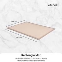 Kitchee Kids Foam Floor Play Mat 150x200cm – Padded Thick Soft Tatami Style Cream thumbnail