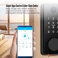 Tooleroo Digital Smart Door Lock Keypad - 5-in-1  Home Entry Security System thumbnail