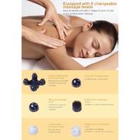 Full Body Handheld Massager Machine Champagne - 6 Massage Heads Neck Shoulder thumbnail