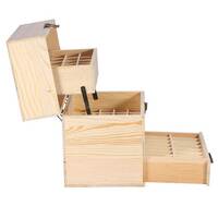 59 Slots Essential Oils Storage Box - Wooden 3-Tier Bottle Holder thumbnail