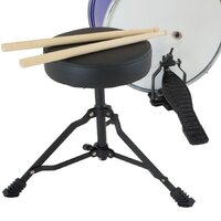 Karrera Children's 4pc Drum Kit - Blue thumbnail