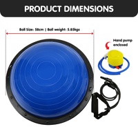 Powertrain Fitness Yoga Ball Home Gym Workout Balance Trainer Blue thumbnail