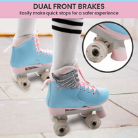 Circle Society Adjustable Kids Quad Roller Skates In Cotton Candy thumbnail