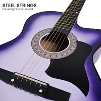 Karrera 38in Cutaway Acoustic Guitar with guitar bag - Purple Burst thumbnail