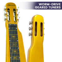 Karrera 29in 6-String Lap Steel Hawaiian Guitar - Metallic Gold thumbnail