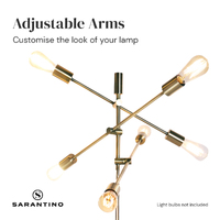 Sarantino 6-Light Metal Sputnik Floor Lamp thumbnail