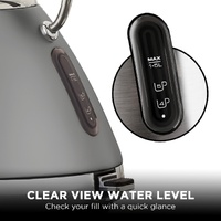 Morphy Richards 1.5L Venture Collection Pyramid Kettle in Steel Grey thumbnail