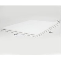 Laura Hill High Density Mattress Foam Topper 7cm- Single Size Bed thumbnail