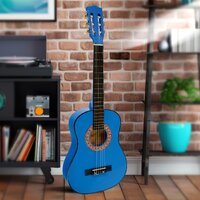 Karrera 34in Acoustic Children no cut Guitar - Blue thumbnail