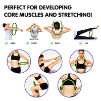 Powertrain Pilates Ring Band Yoga Home Workout Exercise Band Green thumbnail