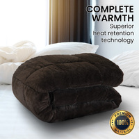 Laura Hill 600GSM Faux Mink Comforter Quilt Duvet Doona - Queen thumbnail