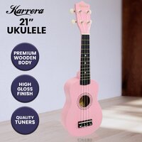 Karrera 21in Ukulele - Pink thumbnail