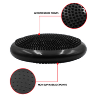 Powertrain Yoga Stability Disc Home Gym Pilates Balance Trainer Black thumbnail