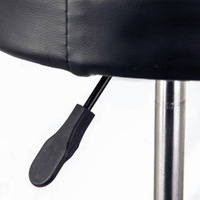 Swivel Salon Barber Stool Chair Round Type BLACK thumbnail