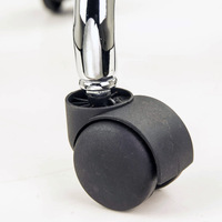 Swivel Salon Barber Stool Chair Saddle Type BLACK thumbnail