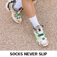 5X Rexy 3D Seamless Crew Socks Small Slim Breathable WHITE thumbnail