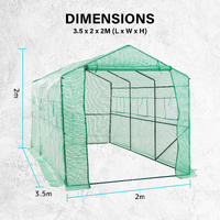 Garden Greenhouse Shed PE Cover Only 350m Apex thumbnail