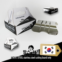 Combo Small Stainless Steel Chopping Cutting Board + Chopping Boards Holder thumbnail