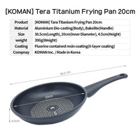 KOMAN Non-Stick Titanium Coating Frying Pan 20 26 28cm Set thumbnail