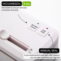 Kitchen Vacuum Food Sealer Sous Vide Machine 100W WHITE thumbnail