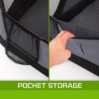 Portable Soft Dog Cage Crate Carrier L GREY thumbnail