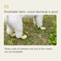 28pc X Dog Shoes Waterproof Disposable Boots Anti-Slip Pet Socks XS PINK thumbnail