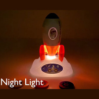Rocket Projector Night Light Kids STEM Toy - Outer Space Planet thumbnail