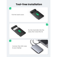 UGREEN 70498 USB C 2.5" Hard Drive Enclosure thumbnail