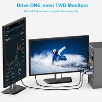 BENFEI 344GY-3M HDMI to DisplayPort Unidirectional 4K Active Cable with USB Powered 3M thumbnail