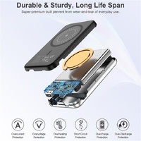 CHOETECH B655-SL 5000mAh Magnetic Wireless Power Bank 10W (Silver) thumbnail