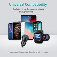 CHOETECH C0054 2-Port 40W USB-C Car Charger Adapter thumbnail