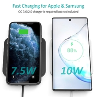 CHOETECH T511BW Qi Certified Fast Wireless Charging Pad Black And White 2 Pack thumbnail