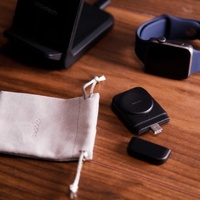 CHOETECH T608-F-BK 15W 4-in-1 Wireless Charger Stand for iWatch and Samsung Watch (Black) thumbnail